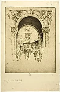 Swan at Leadenhall by Joseph Pennell