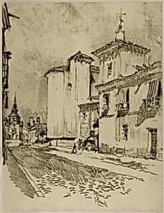 Tall and Stately Churches by Joseph Pennell