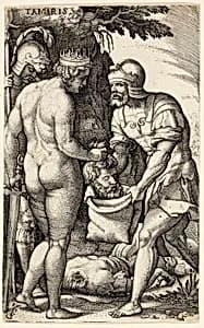 Tamiris, from Greek Heroines by Georg Pencz