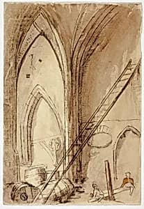 Teetertotter in Church Building by Unknown artist