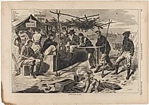 Thanksgiving in Camp by Winslow Homer