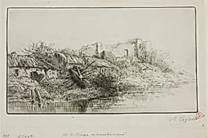 The Abandoned Village by Alphonse Legros