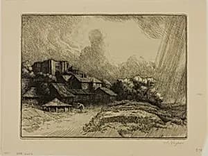 The Abbey Farm by Alphonse Legros