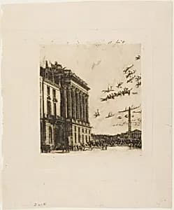 The Admiralty, Paris by Charles Meryon