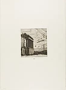 The Admiralty, Paris by Charles Meryon