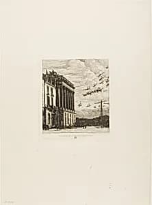 The Admiralty, Paris by Charles Meryon
