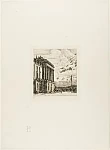 The Admiralty, Paris by Charles Meryon