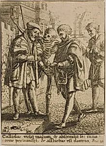 The Advocate and Death by Wenceslaus Hollar