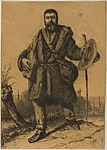 The Apostle Jean Journet by Gustave Courbet