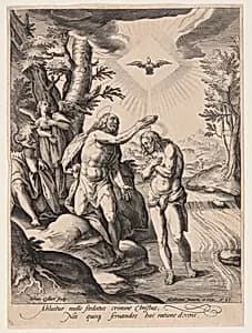 The Baptism of Christ by Jan Collaert, II