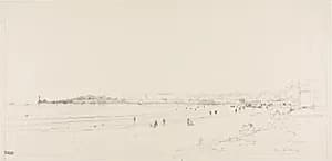 The Beach at Royan by Maxime Lalanne