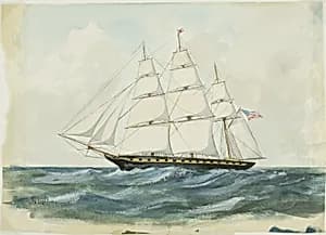 The Boston Clipper, Lightning by P. Giles