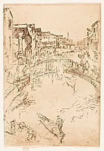 The Bridge, Santa Marta by James McNeill Whistler