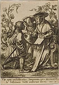 The Cardinal and Death by Wenceslaus Hollar