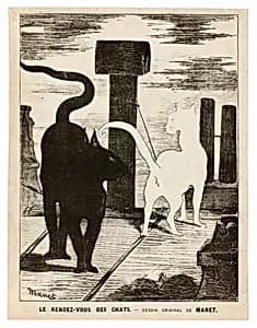 The Cats' Rendezvous by Édouard Manet