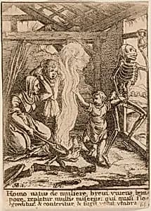 The Child and Death by Wenceslaus Hollar
