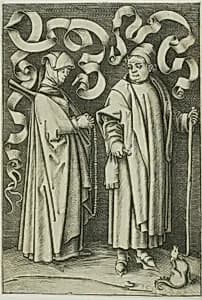 The Churchgoers by Israhel van Meckenem, the younger