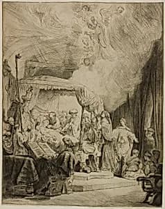 The Death of the Virgin by Rembrandt van Rijn