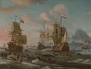 The Dutch Whaling Fleet by Abraham Storck