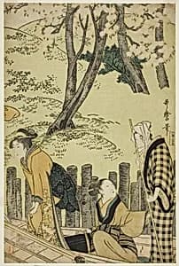 The Embankment at Mimeguri by Kitagawa Utamaro