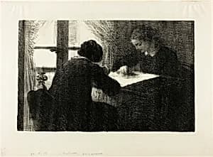 The Embroiderers, second plate by Henri Fantin-Latour