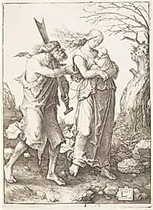 The Expulsion from Paradise by Lucas van Leyden
