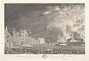 The Fireworks by Jean Michel Moreau