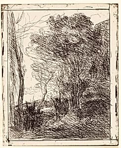 The Gallic Clearing by Jean Baptiste Camille Corot