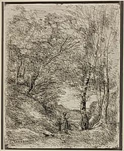 The Gardens of Horace by Jean Baptiste Camille Corot