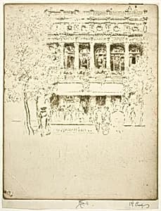 The Garrick Theatre by Joseph Pennell