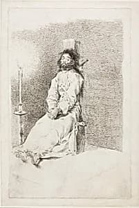 The Garrotted Man by Francisco José de Goya y Lucientes