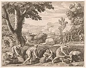 The Harvest, Plate 8 from Pastorales