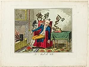 The Headache by George Cruikshank