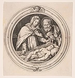 The Holy Family by Jacob Matham