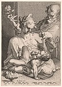The Holy Family by Pieter de Jode, I