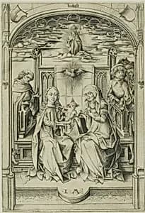 The Holy Family by Israhel van Meckenem, the younger