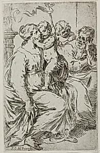 The Holy Family by Simone Cantarini
