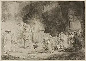 The Hundred Guilder Print by Rembrandt van Rijn