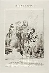 The Hydropaths: First Treatment (plate 1) by Charles Émile Jacque