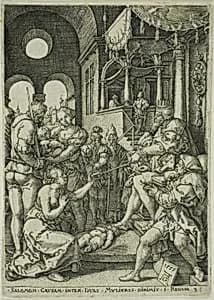 The Judgment of Solomon by Heinrich Aldegrever
