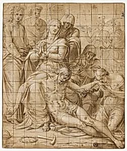 The Lamentation by Luca Penni