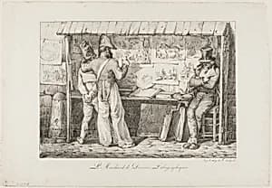 The Lithograph Seller by Nicolas Toussaint Charlet