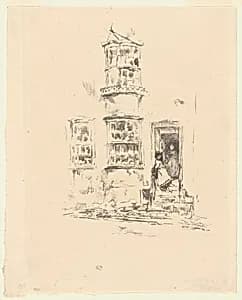 The Little Steps, Lyme Regis by James McNeill Whistler