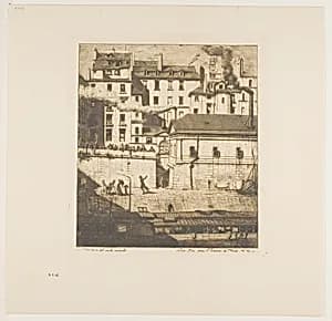 The Mortuary, Paris by Charles Meryon