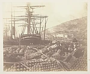 The Ordnance Wharf, Balaklava by Roger Fenton