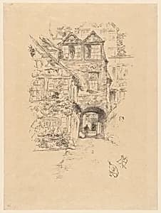 The Priest's House, Rouen by James McNeill Whistler