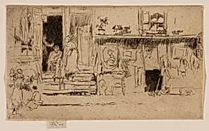 The Rag Shop, Milman's Row by James McNeill Whistler