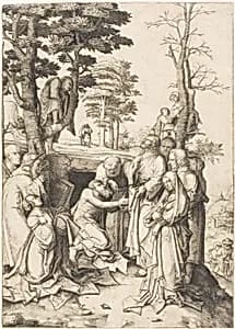The Raising of Lazarus by Lucas van Leyden