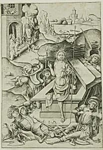 The Resurrection by Israhel van Meckenem, the younger