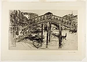 The Rialto, Venice by Frank Duveneck